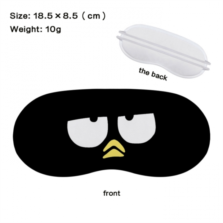 sanrio Anime full-color printed nap sleep blackout eye mask 18.5X8.5cm price for 5 pcs