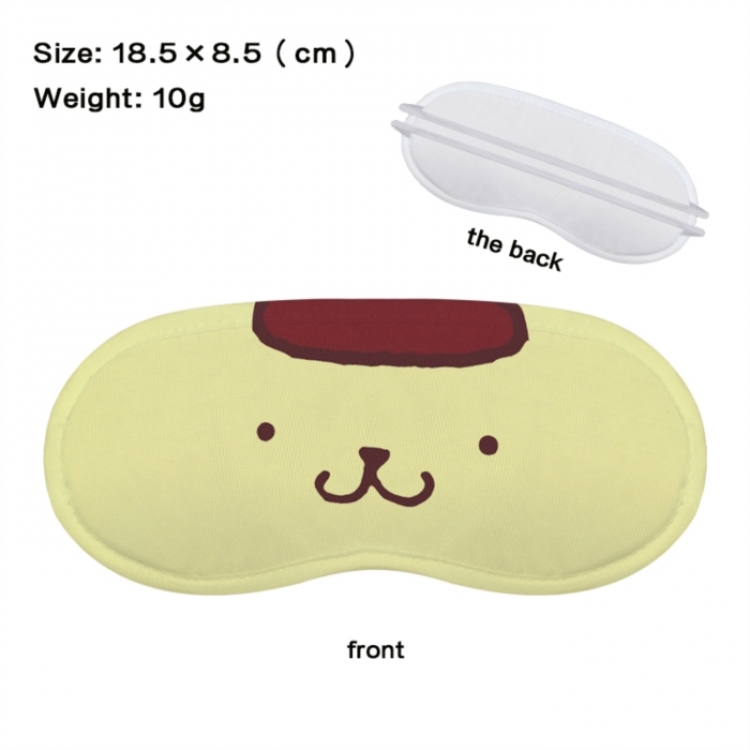 sanrio Anime full-color printed nap sleep blackout eye mask 18.5X8.5cm price for 5 pcs