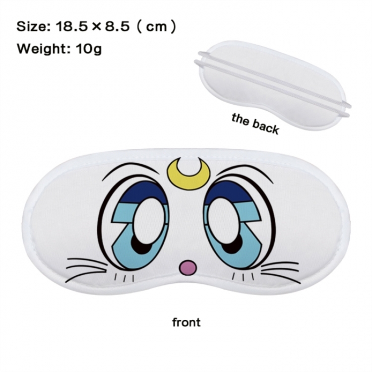  sailormoon Anime full-color printed nap sleep blackout eye mask 18.5X8.5cm price for 5 pcs
