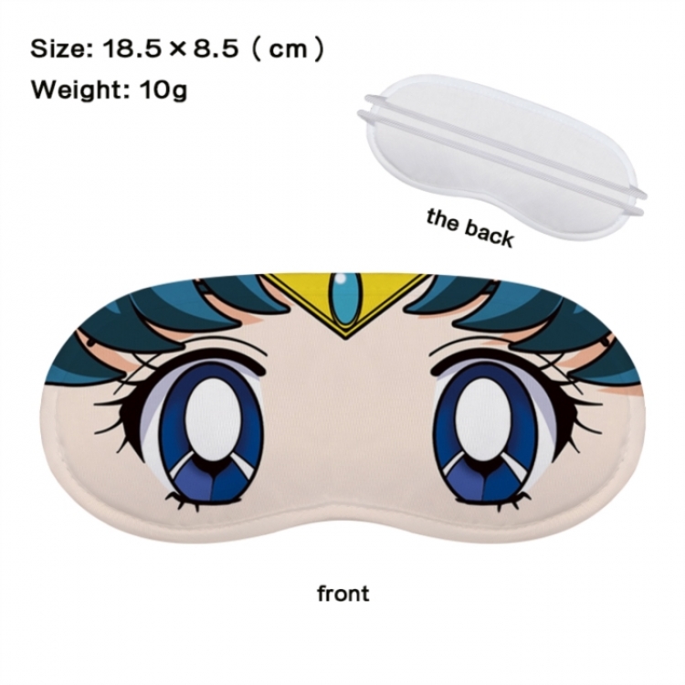 sailormoon Anime full-color printed nap sleep blackout eye mask 18.5X8.5cm price for 5 pcs