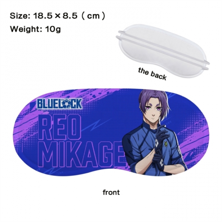 BLUE LOCK Anime full-color printed nap sleep blackout eye mask 18.5X8.5cm price for 5 pcs