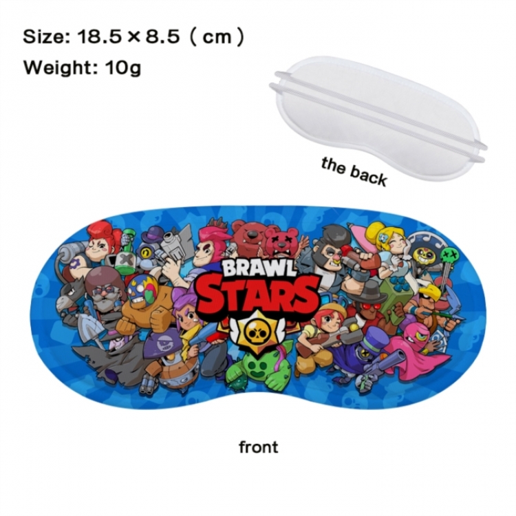 Brawl Stars Anime full-color printed nap sleep blackout eye mask 18.5X8.5cm price for 5 pcs