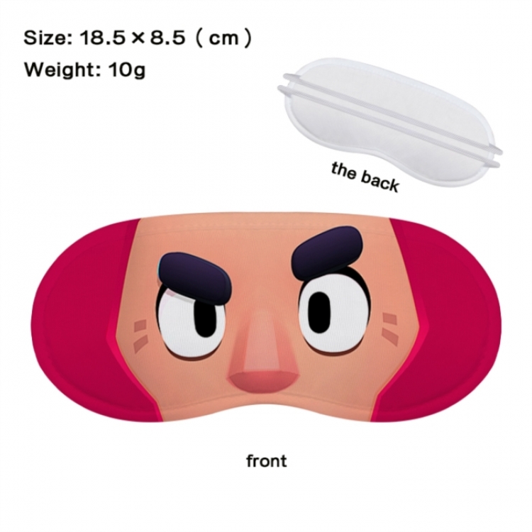 Brawl Stars Anime full-color printed nap sleep blackout eye mask 18.5X8.5cm price for 5 pcs