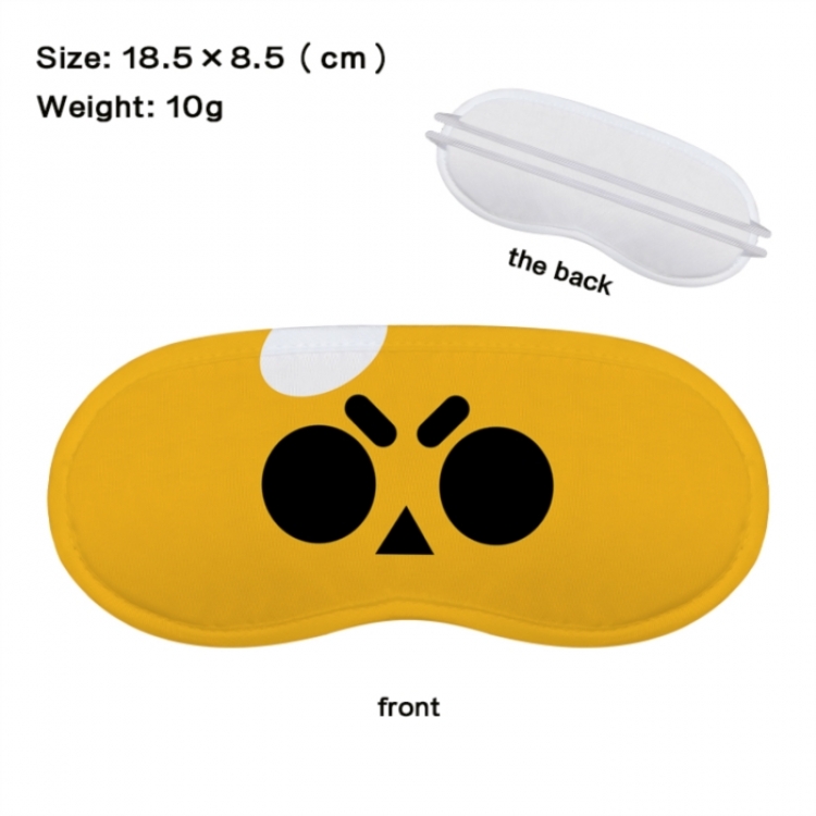 Brawl Stars Anime full-color printed nap sleep blackout eye mask 18.5X8.5cm price for 5 pcs