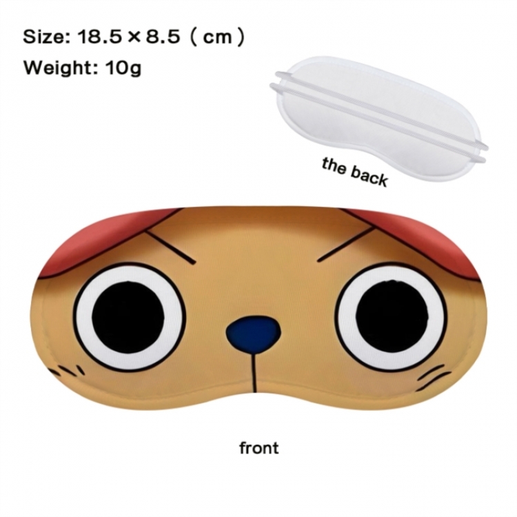 One Piece Anime full-color printed nap sleep blackout eye mask 18.5X8.5cm price for 5 pcs