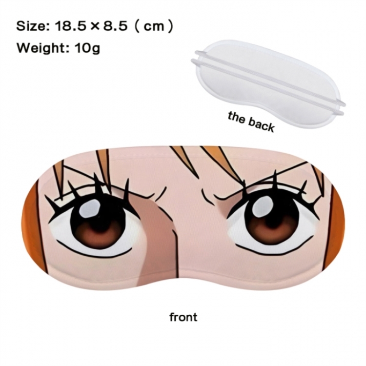 One Piece Anime full-color printed nap sleep blackout eye mask 18.5X8.5cm price for 5 pcs