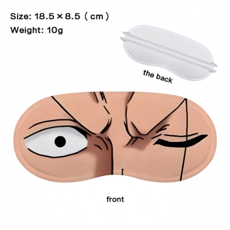 One Piece Anime full-color printed nap sleep blackout eye mask 18.5X8.5cm price for 5 pcs