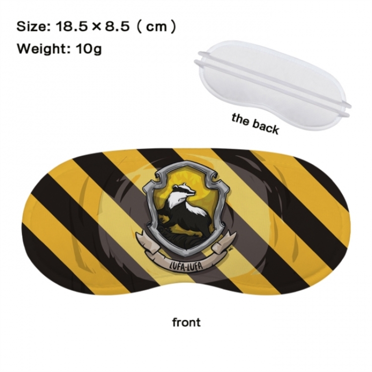 Harry Potter Anime full-color printed nap sleep blackout eye mask 18.5X8.5cm price for 5 pcs
