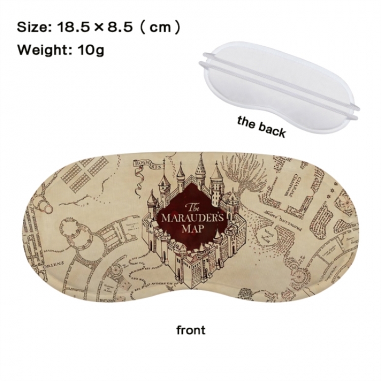Harry Potter Anime full-color printed nap sleep blackout eye mask 18.5X8.5cm price for 5 pcs