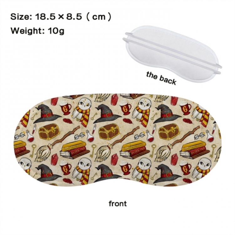Harry Potter Anime full-color printed nap sleep blackout eye mask 18.5X8.5cm price for 5 pcs