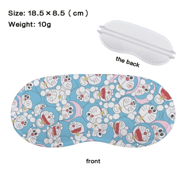 Doraemon Anime full-color printed nap sleep blackout eye mask 18.5X8.5cm price for 5 pcs