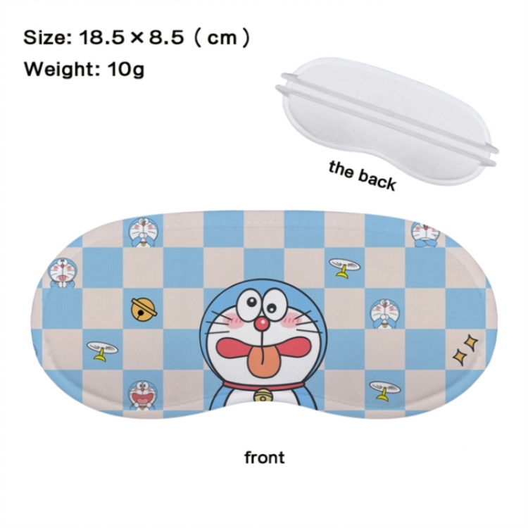Doraemon Anime full-color printed nap sleep blackout eye mask 18.5X8.5cm price for 5 pcs