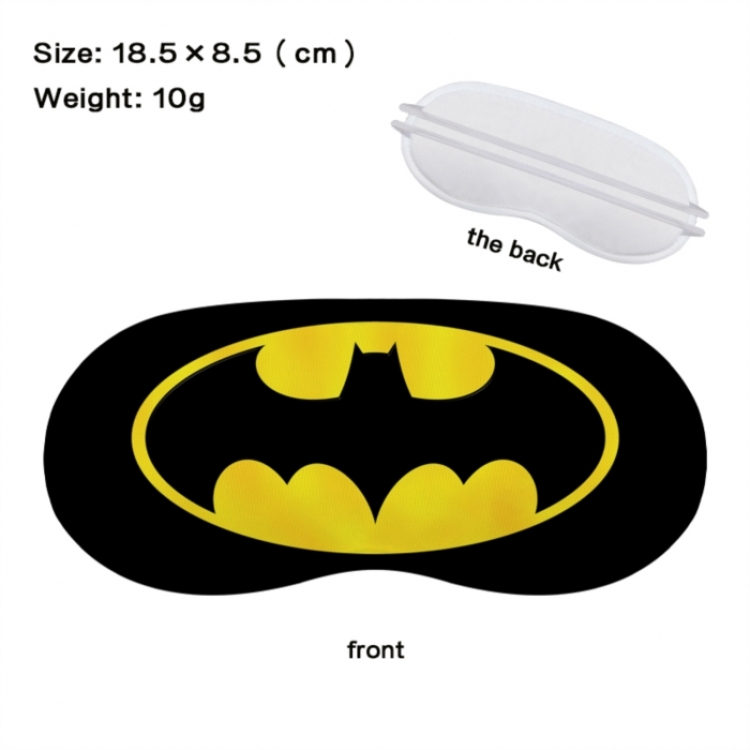 Superhero Anime full-color printed nap sleep blackout eye mask 18.5X8.5cm price for 5 pcs