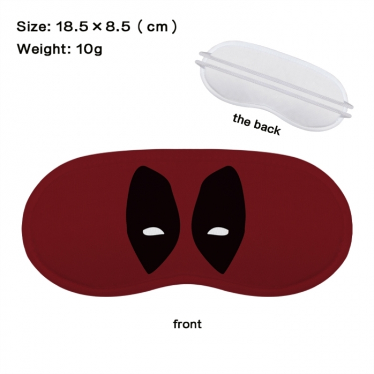 Superhero Anime full-color printed nap sleep blackout eye mask 18.5X8.5cm price for 5 pcs