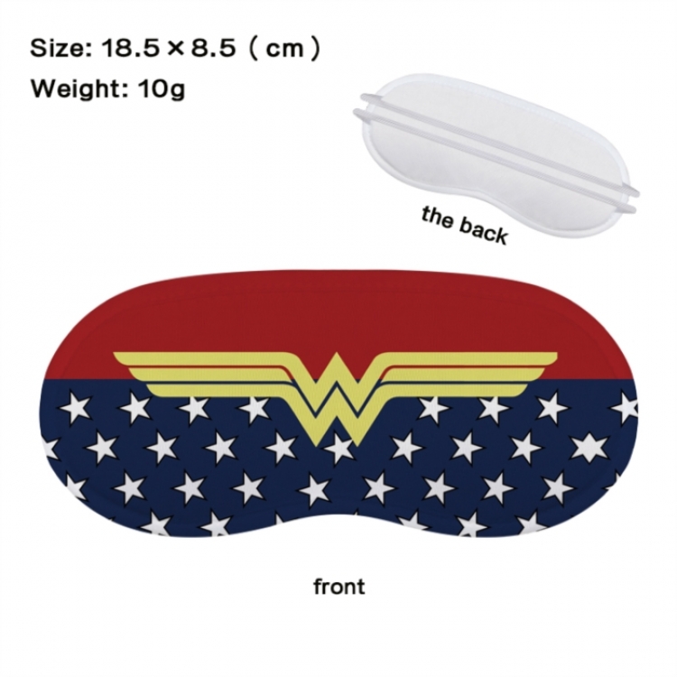 Superhero Anime full-color printed nap sleep blackout eye mask 18.5X8.5cm price for 5 pcs