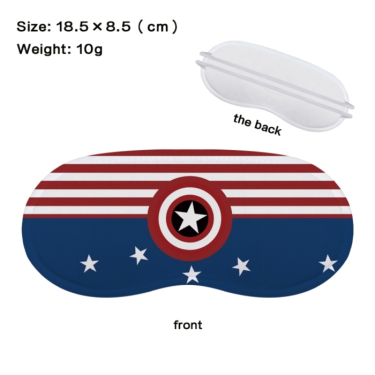Superhero Anime full-color printed nap sleep blackout eye mask 18.5X8.5cm price for 5 pcs