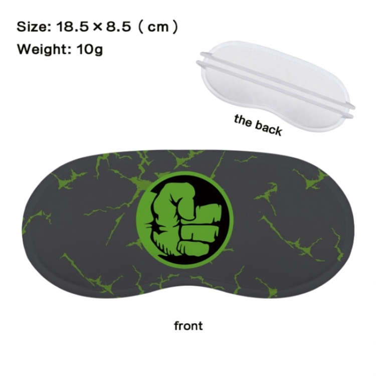 Superhero Anime full-color printed nap sleep blackout eye mask 18.5X8.5cm price for 5 pcs