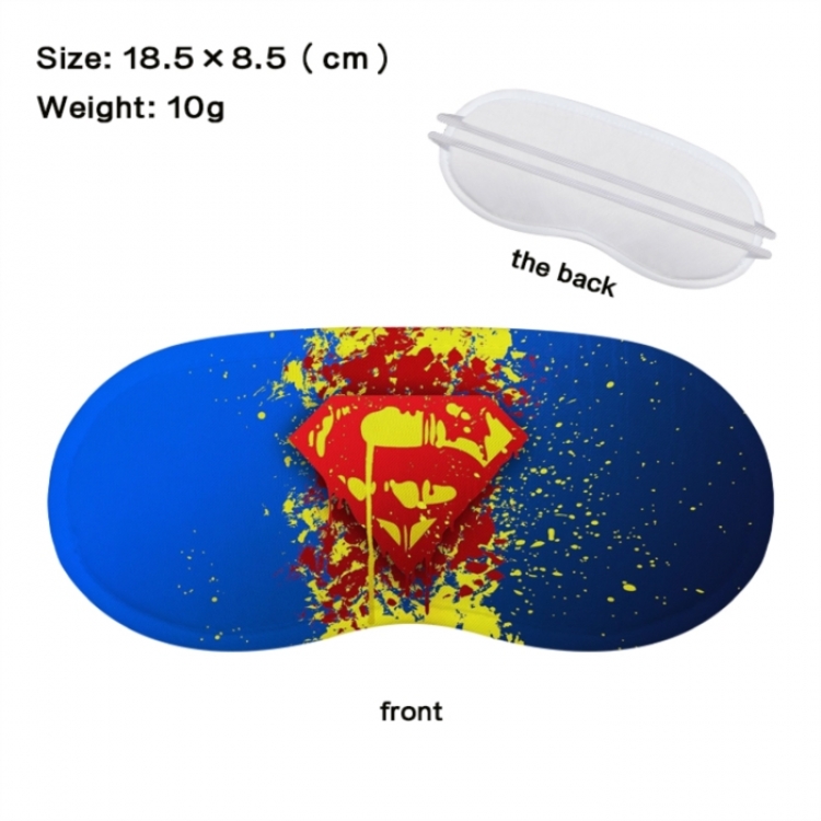Superhero Anime full-color printed nap sleep blackout eye mask 18.5X8.5cm price for 5 pcs
