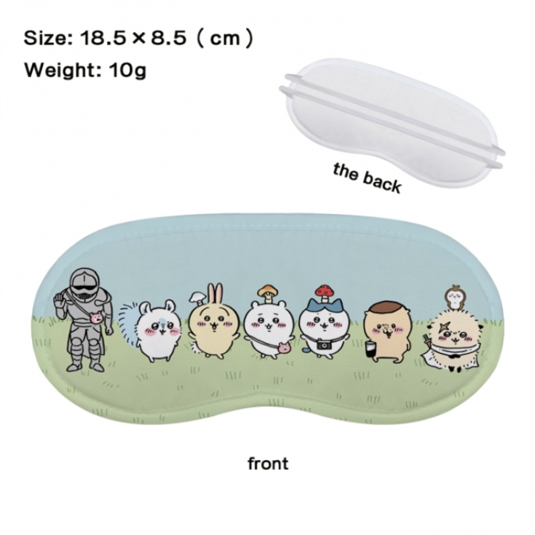 Chiikawa Anime full-color printed nap sleep blackout eye mask 18.5X8.5cm price for 5 pcs