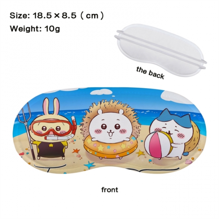 Chiikawa Anime full-color printed nap sleep blackout eye mask 18.5X8.5cm price for 5 pcs