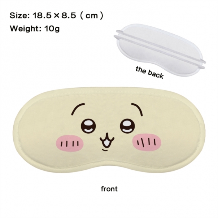 Chiikawa Anime full-color printed nap sleep blackout eye mask 18.5X8.5cm price for 5 pcs