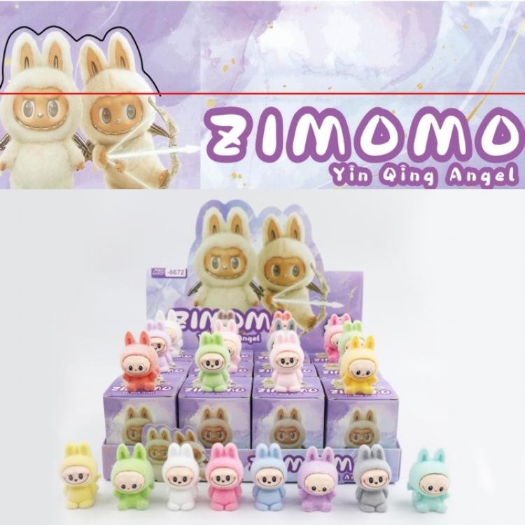 LABUBU Plush resin small ornament children's toy trendy blind box 6cm a set of 12