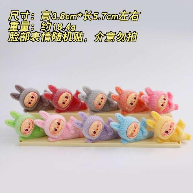 LABUBU Bagged resin plush toy figurine a set of 10