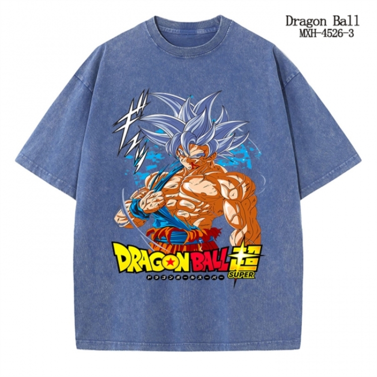 DRAGON BALL Anime peripheral pure cotton washed and worn T-shirt from S to 2XL