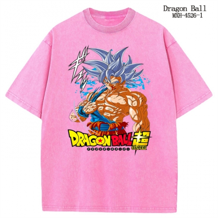 DRAGON BALL Anime peripheral pure cotton washed and worn T-shirt from S to 2XL