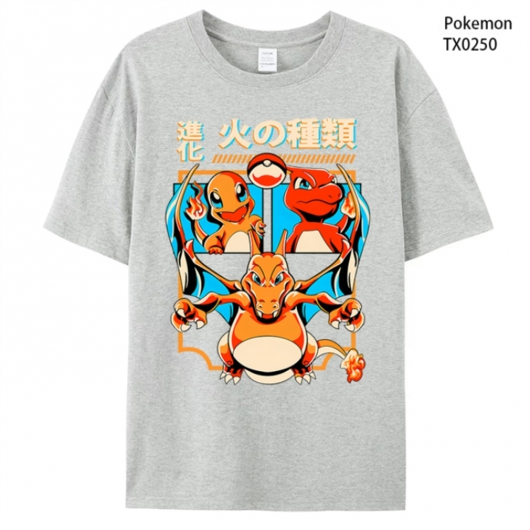 Pokemon Anime peripheral printed pure cotton T-shirt from S to 4XL