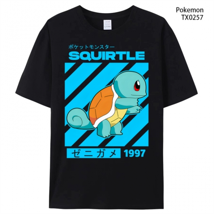 Pokemon Anime peripheral printed pure cotton T-shirt from S to 4XL