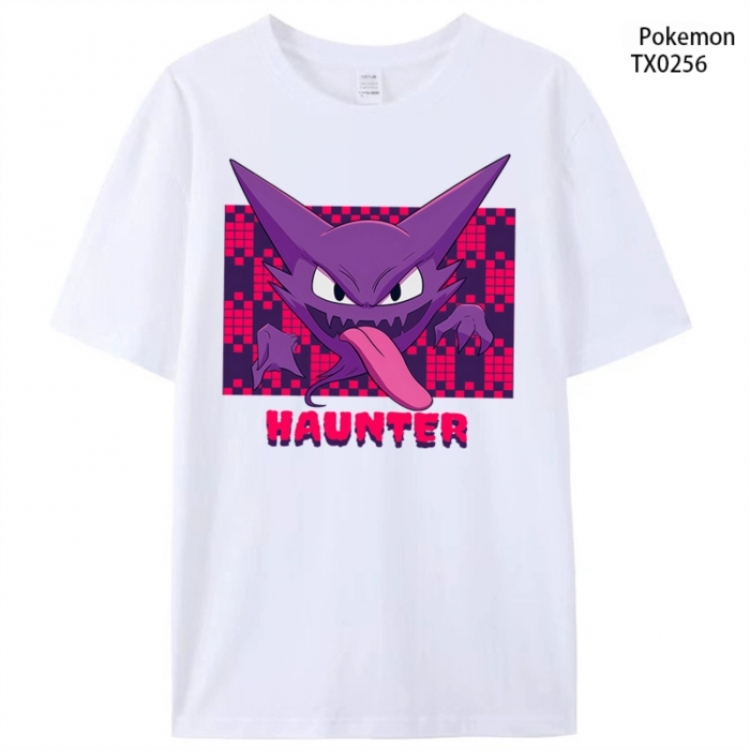 Pokemon Anime peripheral printed pure cotton T-shirt from S to 4XL