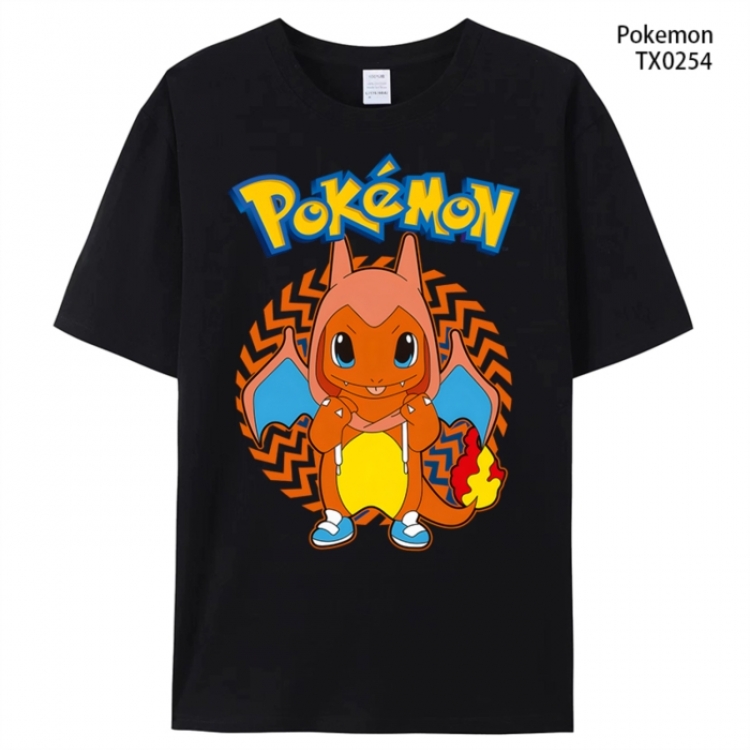 Pokemon Anime peripheral printed pure cotton T-shirt from S to 4XL