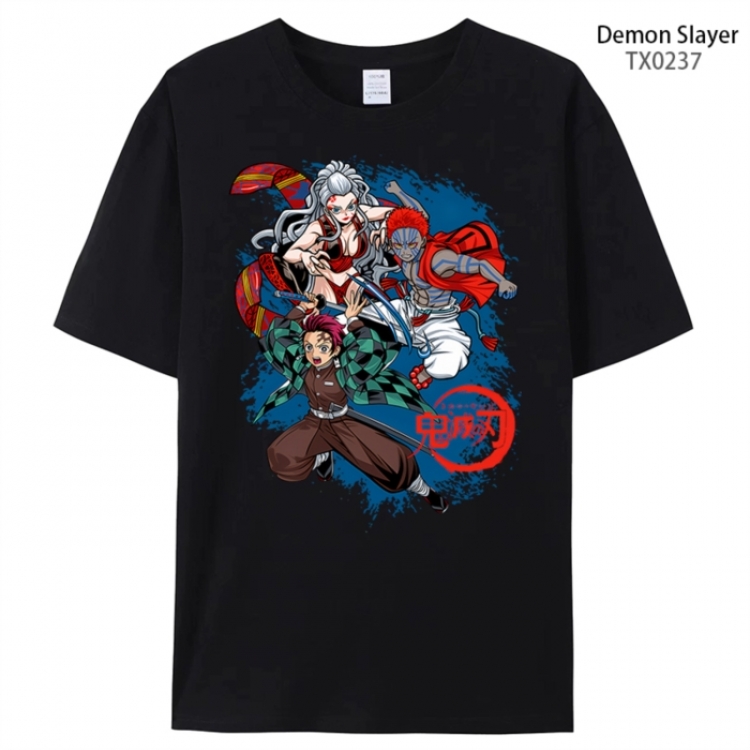 Demon Slayer Kimets Anime peripheral printed pure cotton T-shirt from S to 4XL
