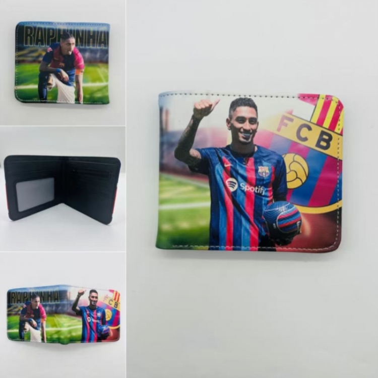 Sports stars Full color Two fold short card case wallet 11X9.5CM  