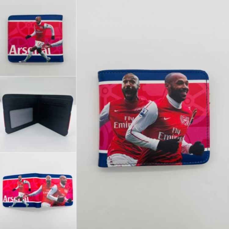 Sports stars Full color Two fold short card case wallet 11X9.5CM  