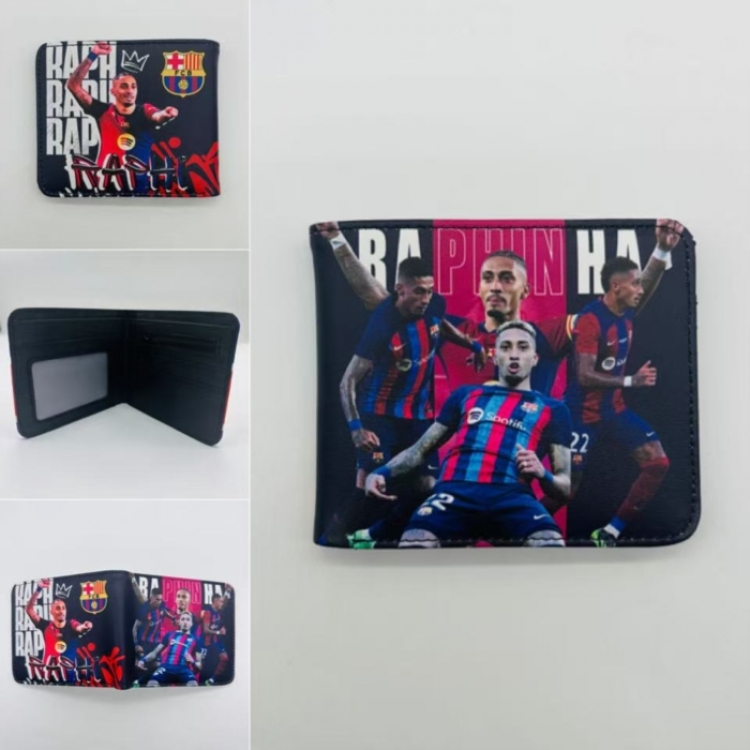 Sports stars Full color Two fold short card case wallet 11X9.5CM  