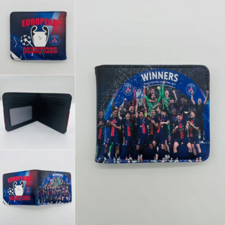 Sports stars Full color Two fold short card case wallet 11X9.5CM  