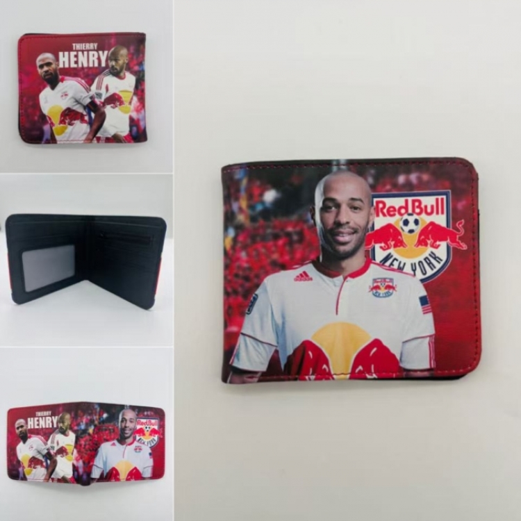 Sports stars Full color Two fold short card case wallet 11X9.5CM  