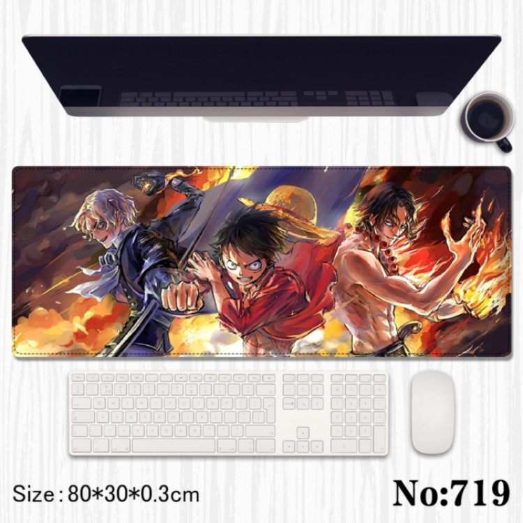 One Piece Anime peripheral computer mouse pad office desk pad multifunctional pad 80X30X0.3cm