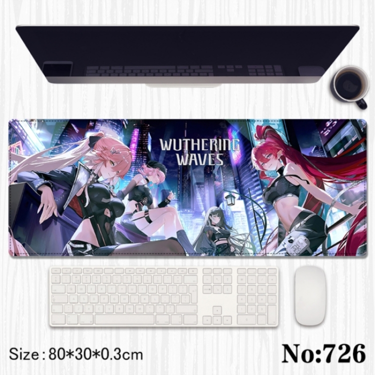 Mingchao Anime peripheral computer mouse pad office desk pad multifunctional pad 80X30X0.3cm