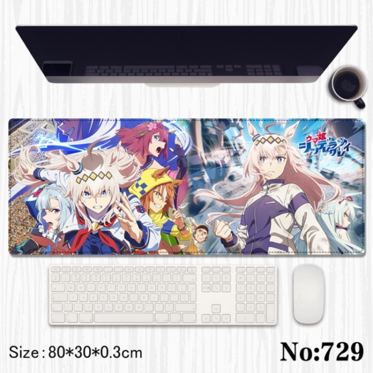 Pretty Derby Anime peripheral computer mouse pad office desk pad multifunctional pad 80X30X0.3cm