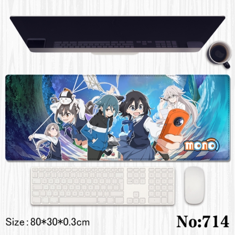 Mono Anime peripheral computer mouse pad office desk pad multifunctional pad 80X30X0.3cm