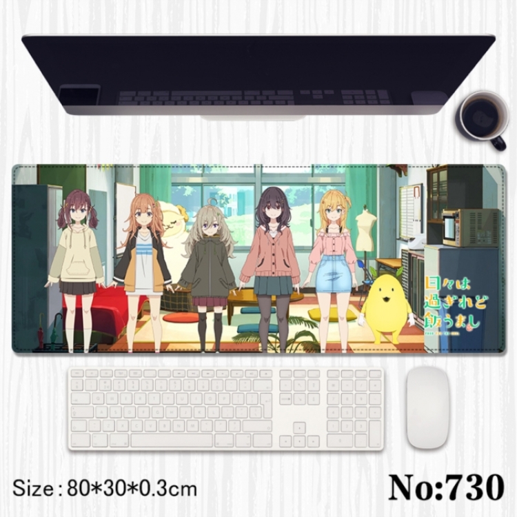sway camping Anime peripheral computer mouse pad office desk pad multifunctional pad 80X30X0.3cm