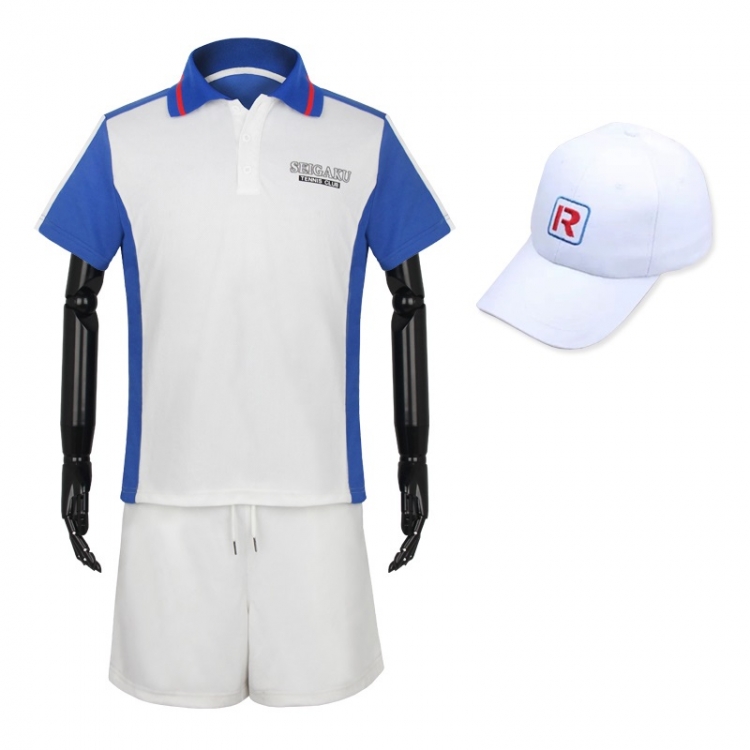 The Prince of Tennis Anime peripheral short sleeved shorts ball suit set hat from S to 3XL