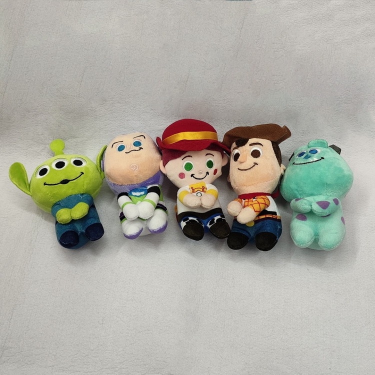 Toy Story Anime peripheral plush toy pendant 10CM a set of 5