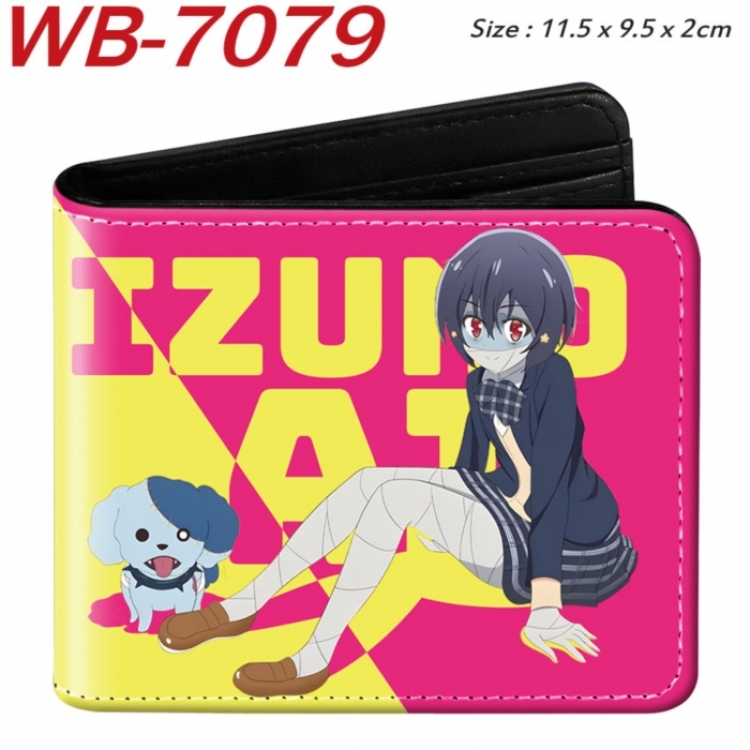 ZOMBIE LAND SAGA Animation color PU leather half fold wallet 11.5X9X2CM