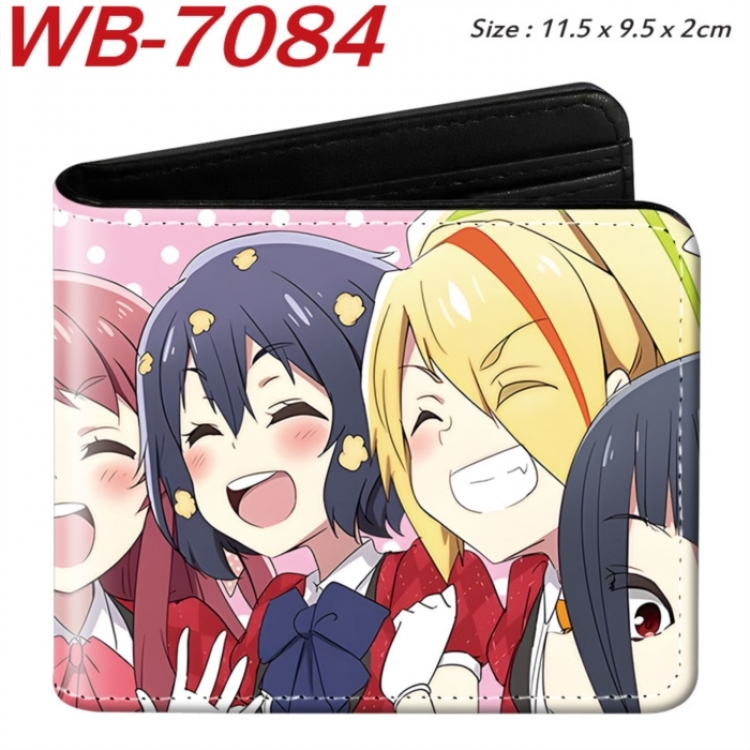 ZOMBIE LAND SAGA Animation color PU leather half fold wallet 11.5X9X2CM