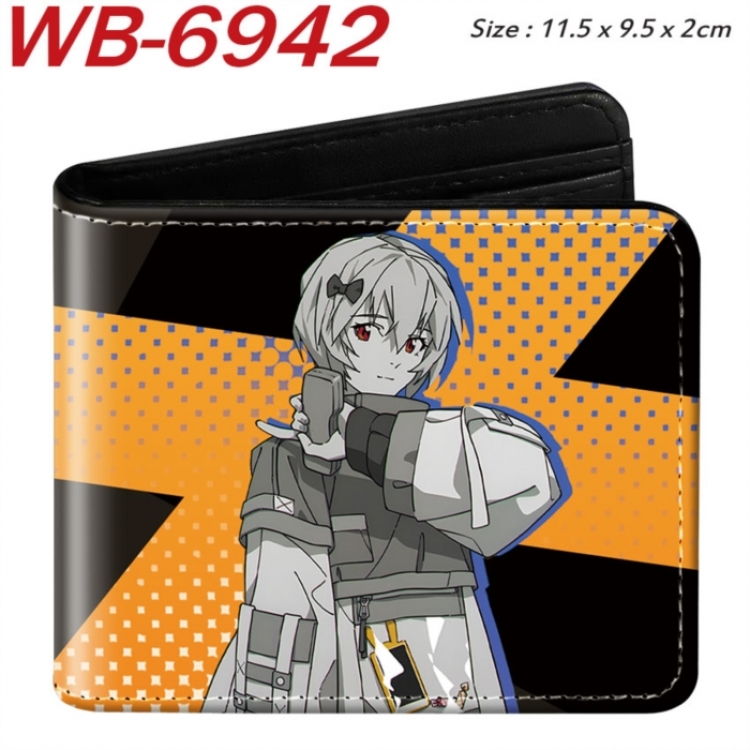 EVA  Animation color PU leather half fold wallet 11.5X9X2CM