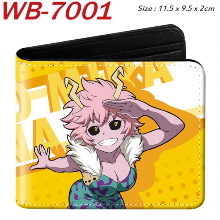 My Hero Academia Animation color PU leather half fold wallet 11.5X9X2CM